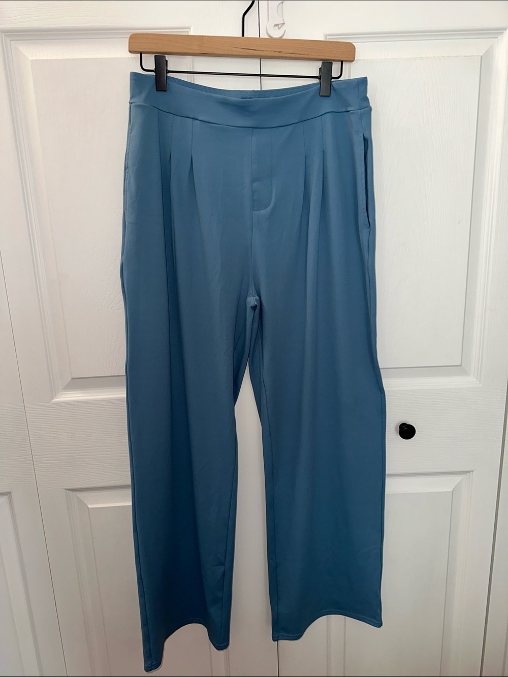 Women's Wide-Leg Pants in Slate Blue